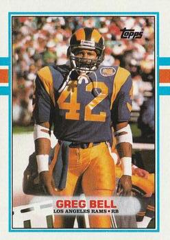 #127 Greg Bell - Los Angeles Rams - 1989 Topps Football