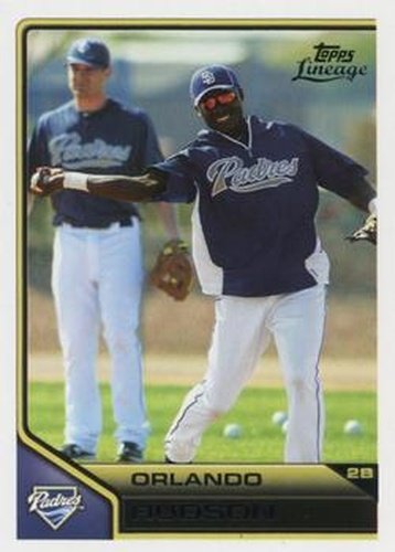 #127 Orlando Hudson - San Diego Padres - 2011 Topps Lineage Baseball