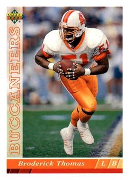 #127 Broderick Thomas - Tampa Bay Buccaneers - 1993 Upper Deck Football