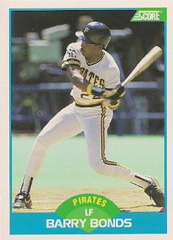 #127 Barry Bonds - Pittsburgh Pirates - 1989 Score Baseball