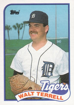 #127 Walt Terrell - Detroit Tigers - 1989 Topps Baseball
