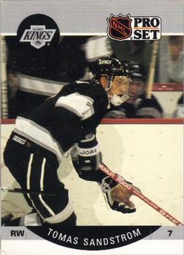 #127 Tomas Sandstrom - Los Angeles Kings - 1990-91 Pro Set Hockey