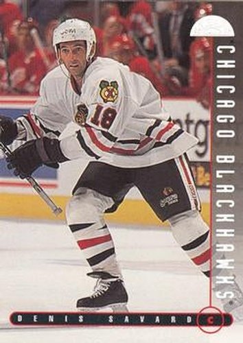 #127 Denis Savard - Chicago Blackhawks - 1995-96 Leaf Hockey