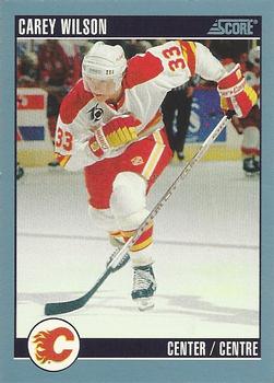 #127 Carey Wilson - Calgary Flames - 1992-93 Score Canadian Hockey