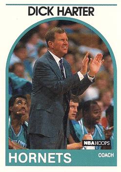 #127 Dick Harter - Charlotte Hornets - 1989-90 Hoops Basketball