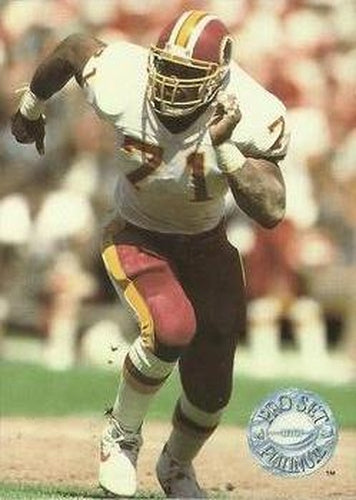 #127 Charles Mann - Washington Redskins - 1991 Pro Set Platinum Football