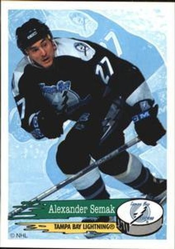 #127 Alexander Semak - Tampa Bay Lightning - 1995-96 Panini Hockey Stickers