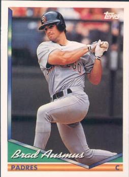#127 Brad Ausmus - San Diego Padres - 1994 Topps Baseball
