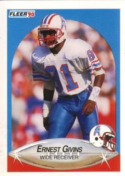 #127 Ernest Givins - Houston Oilers - 1990 Fleer Football