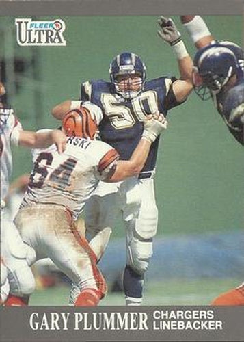 #127 Gary Plummer - San Diego Chargers - 1991 Ultra Football