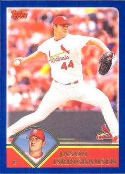 #127 Jason Isringhausen - St. Louis Cardinals - 2003 Topps Baseball