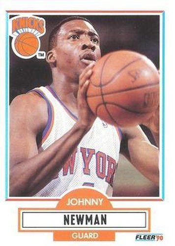 #127 Johnny Newman - New York Knicks - 1990-91 Fleer Basketball