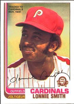 #127 Lonnie Smith - St. Louis Cardinals - 1982 O-Pee-Chee Baseball