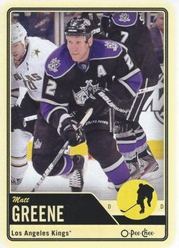#127 Matt Greene - Los Angeles Kings - 2012-13 O-Pee-Chee Hockey