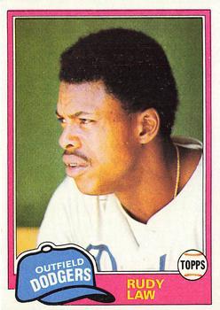#127 Rudy Law - Los Angeles Dodgers - 1981 Topps Baseball