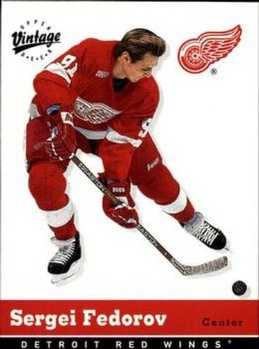 #127 Sergei Fedorov - Detroit Red Wings - 2000-01 Upper Deck Vintage Hockey
