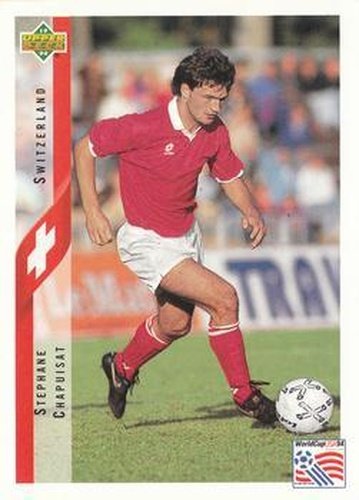 #127 Stephane Chapuisat - Switzerland - 1994 Upper Deck World Cup Contenders English/Spanish Soccer