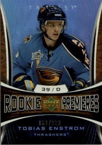 #127 Tobias Enstrom - Atlanta Thrashers - 2007-08 Upper Deck Trilogy Hockey