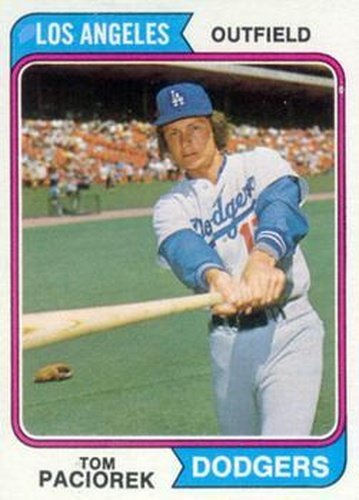 #127 Tom Paciorek - Los Angeles Dodgers - 1974 Topps Baseball