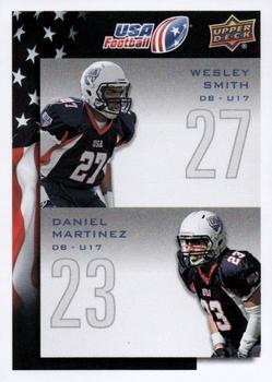 #127 Wesley Smith / Daniel Martinez - USA - 2014 Upper Deck USA Football