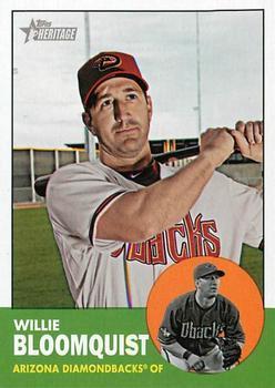 #127 Willie Bloomquist - Arizona Diamondbacks - 2012 Topps Heritage Baseball