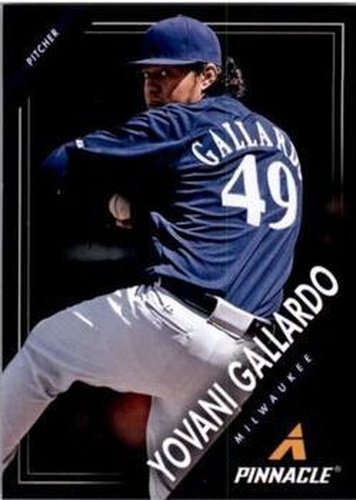#127 Yovani Gallardo - Milwaukee Brewers - 2013 Pinnacle Baseball