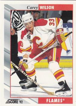 #127 Carey Wilson - Calgary Flames - 1992-93 Score USA Hockey