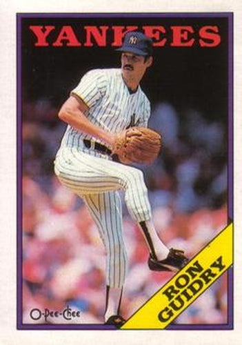 #127 Ron Guidry - New York Yankees - 1988 O-Pee-Chee Baseball