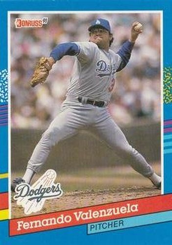 #127 Fernando Valenzuela - Los Angeles Dodgers - 1991 Donruss Baseball