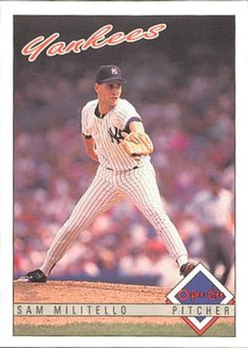 #127 Sam Militello - New York Yankees - 1993 O-Pee-Chee Baseball