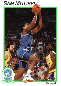 #127 Sam Mitchell - Minnesota Timberwolves - 1991-92 Hoops Basketball