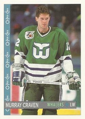 #127 Murray Craven - Hartford Whalers - 1992-93 O-Pee-Chee Hockey