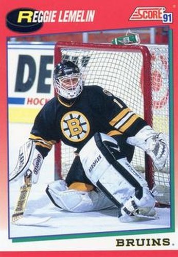 #127 Rejean Lemelin - Boston Bruins - 1991-92 Score Canadian Hockey