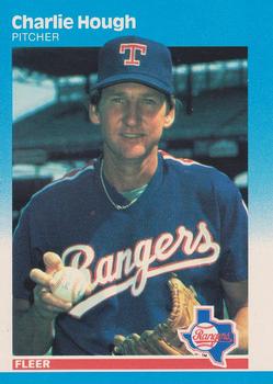 #127 Charlie Hough - Texas Rangers - 1987 Fleer Baseball