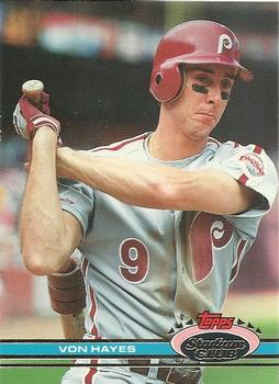#127 Von Hayes - Philadelphia Phillies - 1991 Stadium Club Baseball