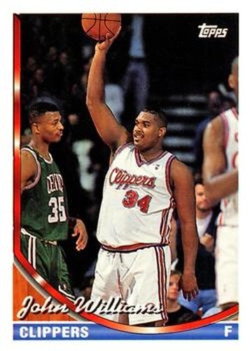 #127 John Williams - Los Angeles Clippers - 1993-94 Topps Basketball