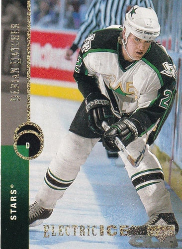 #127 Derian Hatcher - Dallas Stars - 1994-95 Upper Deck Hockey - Electric Ice