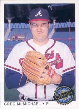 #127 Greg McMichael - Atlanta Braves - 1993 O-Pee-Chee Premier Baseball