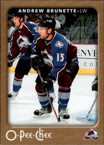 #127 Andrew Brunette - Colorado Avalanche - 2006-07 O-Pee-Chee Hockey