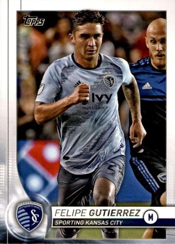 #127 Felipe Gutierrez - Sporting Kansas City - 2020 Topps MLS Soccer