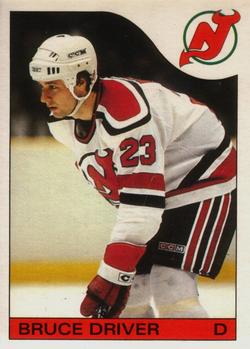 #127 Bruce Driver - New Jersey Devils - 1985-86 O-Pee-Chee Hockey