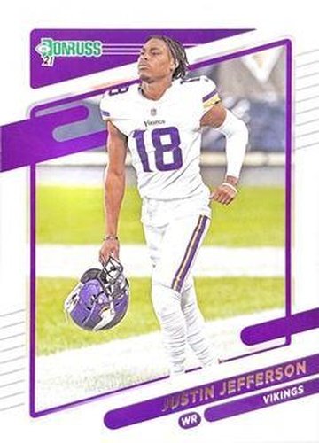 #127b Justin Jefferson - Minnesota Vikings - 2021 Donruss Football