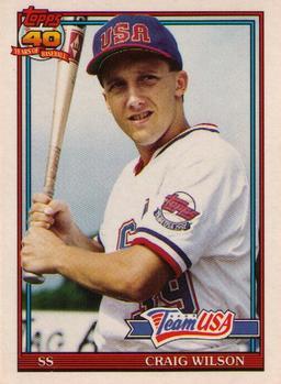 #128T Craig Wilson - USA - 1991 Topps Traded Baseball