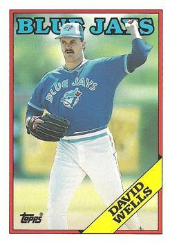 #128T David Wells - Toronto Blue Jays - 1988 Topps Traded Baseball