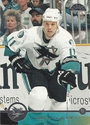 #128 Owen Nolan - San Jose Sharks - 1996-97 Leaf Hockey
