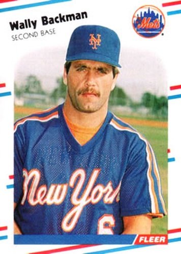 #128 Wally Backman - New York Mets - 1988 Fleer Baseball