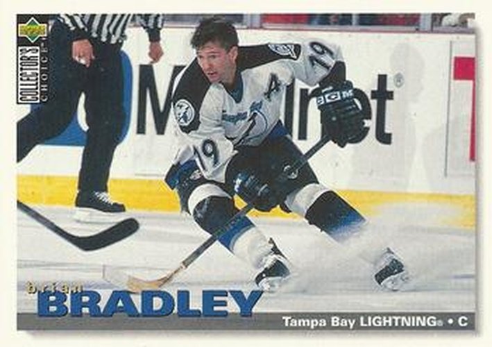 #128 Brian Bradley - Tampa Bay Lightning - 1995-96 Collector's Choice Hockey