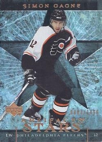 #128 Simon Gagne - Philadelphia Flyers - 2007-08 Upper Deck Artifacts Hockey