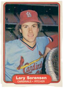 #128 Lary Sorensen - St. Louis Cardinals - 1982 Fleer Baseball