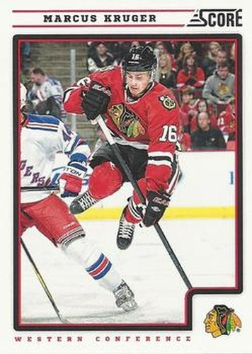 #128 Marcus Kruger - Chicago Blackhawks - 2012-13 Score Hockey